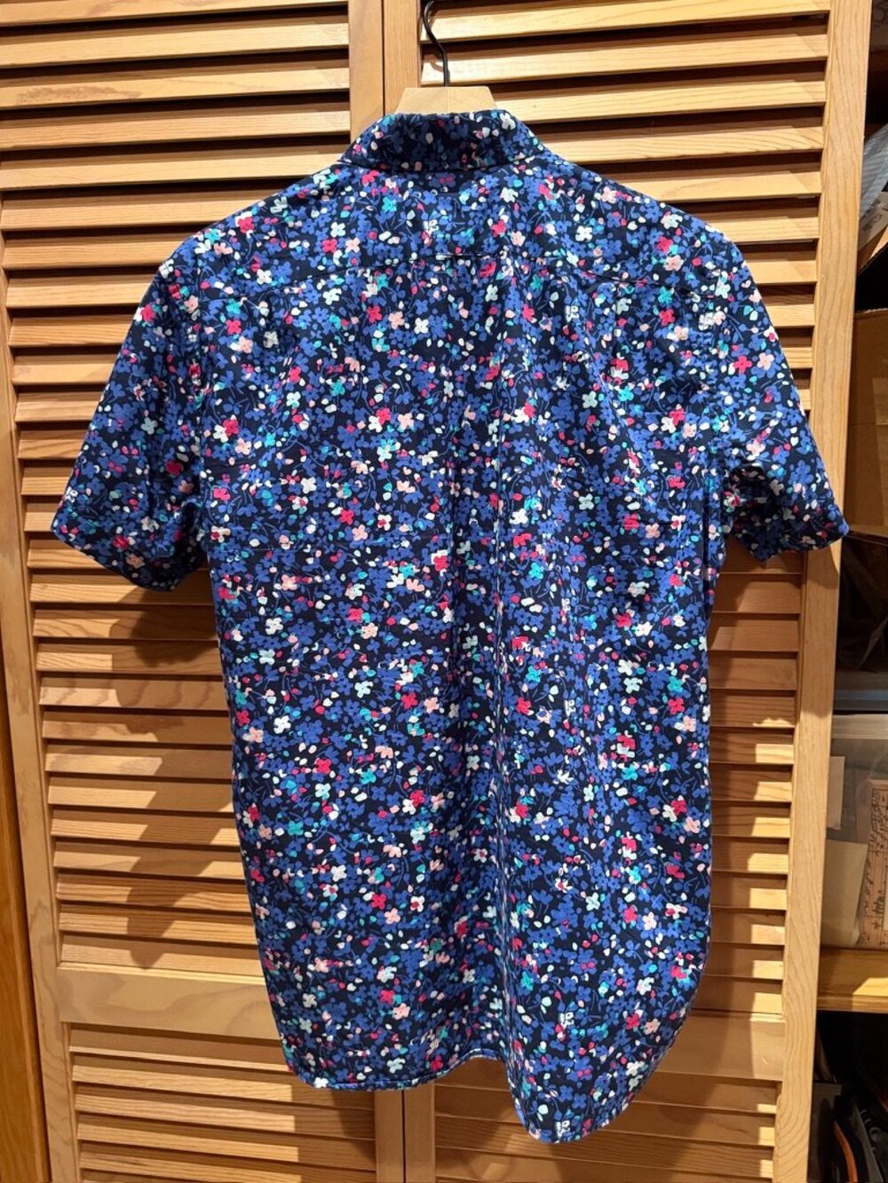 Bonobos Camp Blue Flowered Camp Shirt - Picture 7 of 7